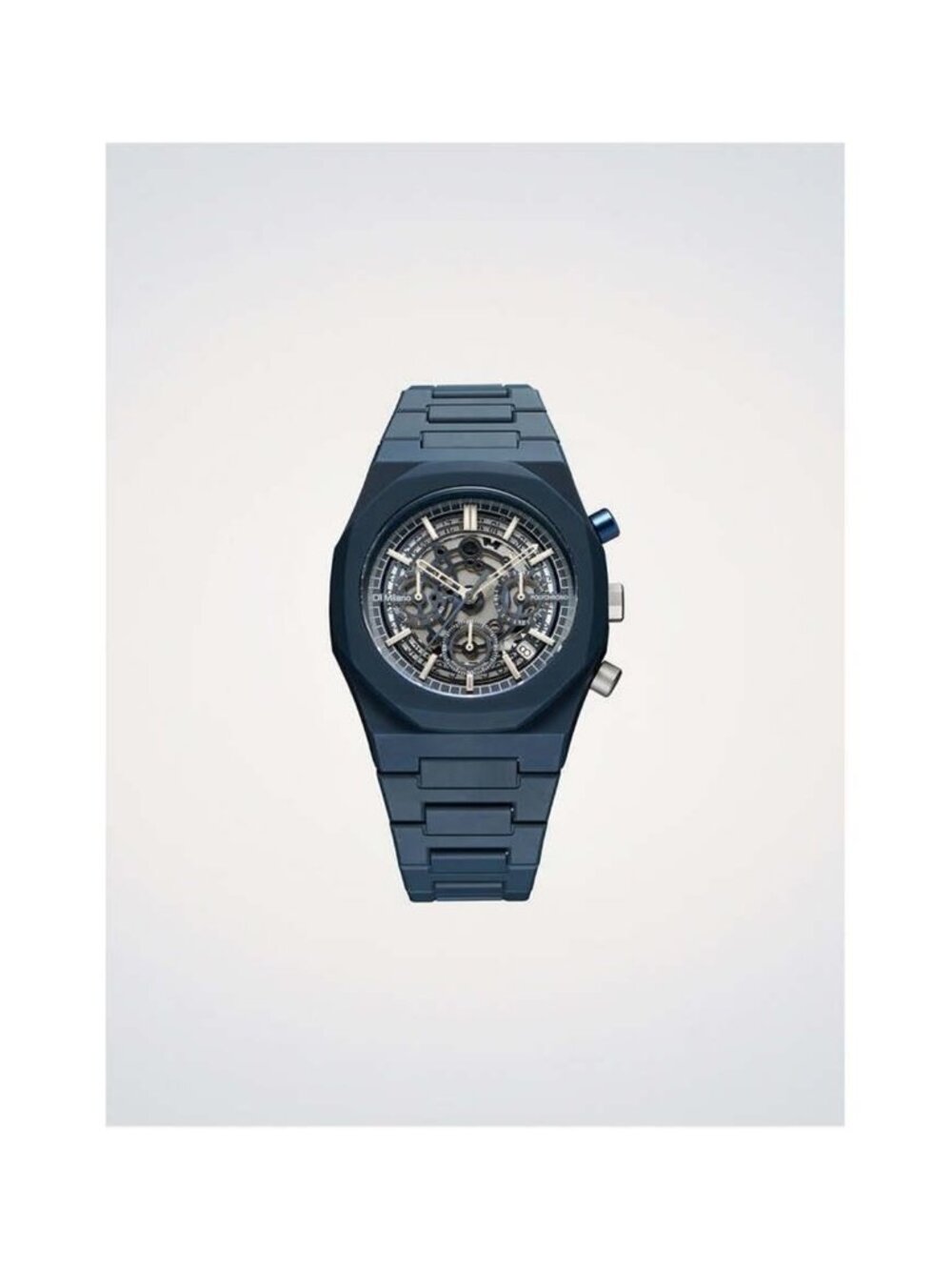 NWT D1 Milano Core Chronograph Quartz Grey Dial Men's Watch